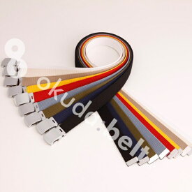 【フルサイズ展開】 ガチャベルト 32ミリ幅 G Iベルト belt メンズ レディース ベルト くすみにくい クロームメッキ 選べる ナイロン 綿 穴無し 布ベルト ベルト サイズカット調整 工場 土木 建築 林業 漁業 農業 電気 警備 gi ポストにお届け 送料無料 日本製 自社生産