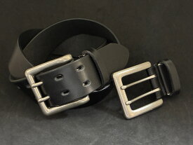 【NEW】【Wピン】40ミリ幅 栃木レザーベルト W穴 ベルト メンズ レディース 本革 2ピン ダブルピン 115センチ belt ロングサイズ プレゼント 牛革 ヌメ革 デニムにハマります Lサイズ カッコいい 天然皮革の経年変化を存分にお楽しみください 日本製 サイズカット調整可