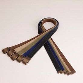 【ポストにお届け 送料無料】 GIベルト 32ミリ幅 110センチ belt ガチャベルト メンズ レディース 布ベルト コットン ストーンウォッシュ 加工 Mサイズ 児島ジーンズ ベルト 男女兼用 おしゃれ ヴィンテージ ビンテージサイズカット調整 穴無しベルト クッタリな仕上がり