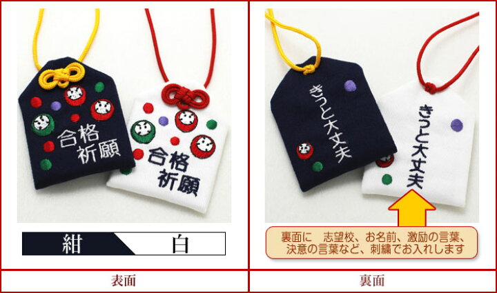 楽天市場 通常サイズ オリジナル合格お守り まん丸だるま 大学受験 高校受験 お受験 国家試験 就職試験 受験センター試験 面接 必勝祈願 楽ギフ 包装選択 楽ギフ 名入れ 応援 プレゼント 受験生 合格祈願グッズ 学業 お守り袋専門店みつば 楽天市場店