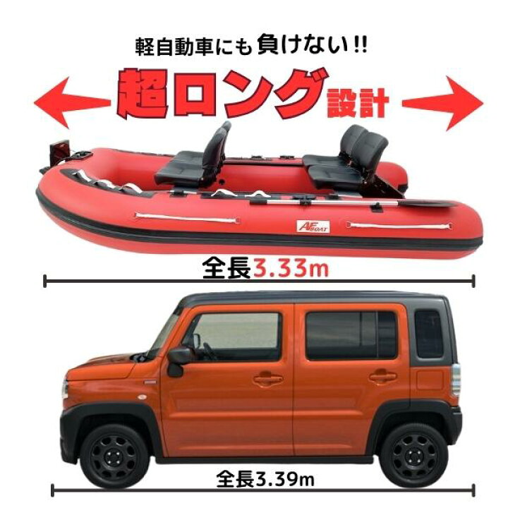 楽天市場】【送料無料から】AFボート AF333Vタフ 2馬力セット スズキ 