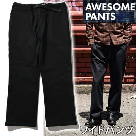 処分価格！！ベルウッドメイド ストレッチワイドパンツ　ウォームデニムパンツ 　暖かい　　暖パン　AWESOME WIDE WARM DENIM PANTS 　ブラック　 メンズ・レディース兼用 BELLWOODMADE ロング【C1】【OUTLET】【w78】