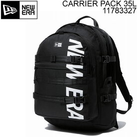 [正規品 無料ラッピング可]ニューエラ リュック　NEWERA CARRIER PACK 35L プリントロゴ ブラック×ホワイト 11783327 キャリアパック バックパック 【C1】【w69】