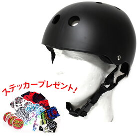 [正規品 無料ラッピング可]●ステッカープレゼント！　ウェブスポーツ オリジナル スケートボード インライン用 ヘルメット マットブラック【w09】
