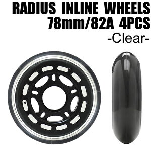 �C�����C���X�P�[�g �X�y�A�E�B�[�� RADIUS�� (���f�B�E�X) 78mm-82a �N���A�[ 4��1�Z�b�g�y4�փC�����C���Б����z�yC1�z�yw69�z