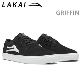 [正規品 無料ラッピング可]ラカイ スニーカー　LAKAI GRIFFIN BLACK/WHITE SUEDE LAKAI スニーカー スケボー シューズ【w90】