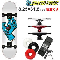サンタクルーズ スケボー コンプリート スクリーミングハンド ホワイト 8.25x31.8インチ santa cruz スケ…