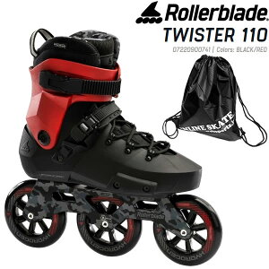 ローラーブレード インラインスケート 大人 TWISTER 110 Black-Red 07220900741 ユニセックス ツイスター110 ROLLERBLADE【w13】