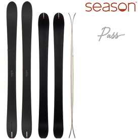 【7/19-25に3000円以上で300円OFFクーポン】season eqpt. 2025 PASS -Black- パス スキー板 単品 (板のみ) シーズン エクイップメント (24-25 2025) 日本正規品 【L2】【代引不可】【w34】