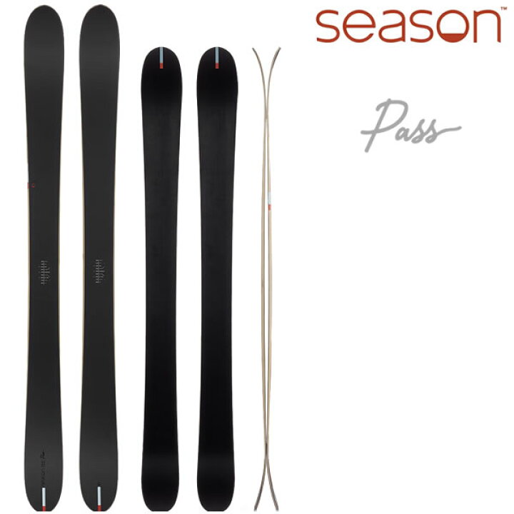 楽天市場】season eqpt. 2025 PASS -Black- パス スキー板 単品 (板 
