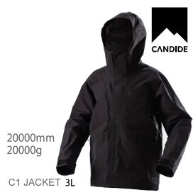 CANDIDE キャンディッド スキーウェア C1 3L shelll JACKET / BLACK スノーウェア シェル ジャケット 【スキーウェア・スキー用品】【C1】【w18】