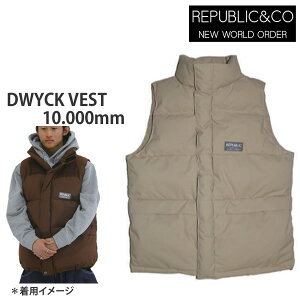 REPUBLIC @pubN@Xm[{[h EFA DWYCK VEST xXg/ KHAKI (23-24 2024) Xm[{[h@WPbg yC1zyw27z