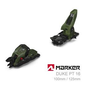 マーカー テックビンディング DUKE PT 16 グリーン×ブラック MARKER デュークPT 16 (23-24 2024) バックカントリー フリーライド スキービンディング【w97】