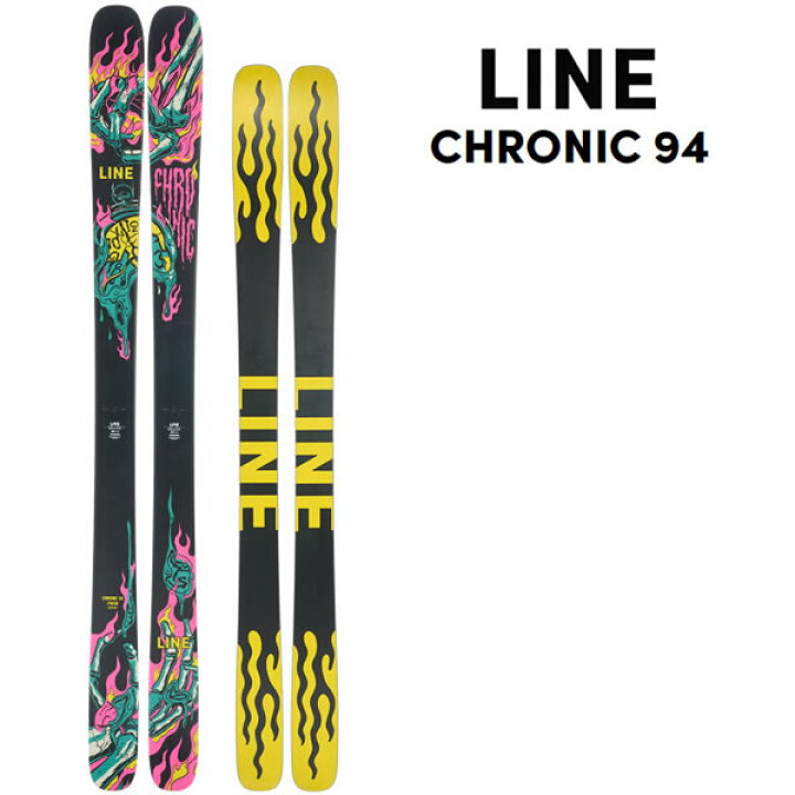 楽天市場】LINE スキー板 CHRONIC 94 単品 (板のみ) クロニック 94 (23 