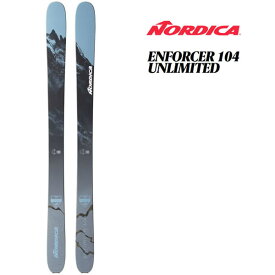 ノルディカ スキー板 2024 ENFORCER 104 UNLIMITED Blue-Grey 0A229000001 エンフォーサー104 アンリミテッド スキー板 単品 (板のみ) 23-24 NORDICA Skis 【L2】【代引不可】【w20】