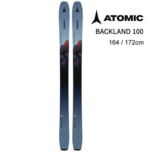 アトミックスキー板 2024 BACKLAND 100 スキー板 単品 (板のみ) AA0029942 バックランド 100 23-24 atomic ski 【L2】【代引不可】【w27】