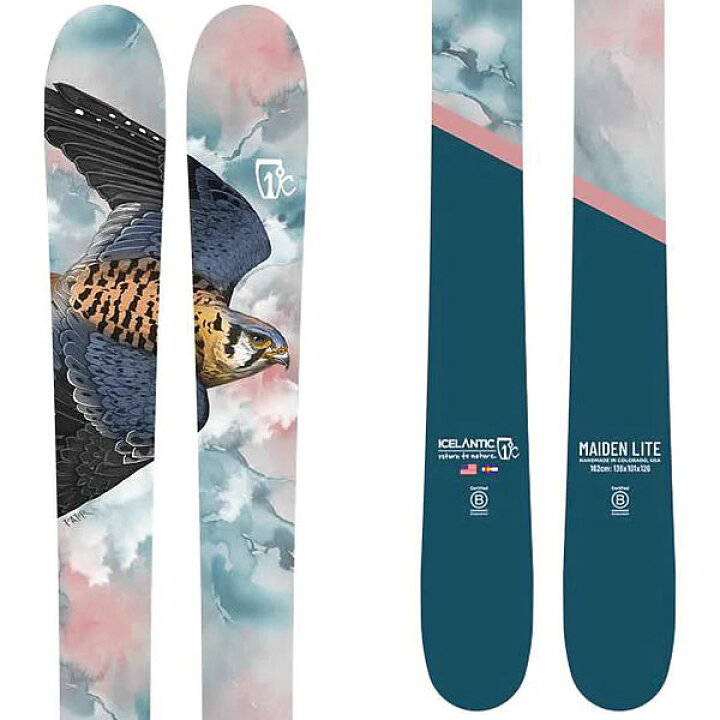 楽天市場】ICELANTIC アイスランティック スキー 2024 MAIDEN LITE 101 