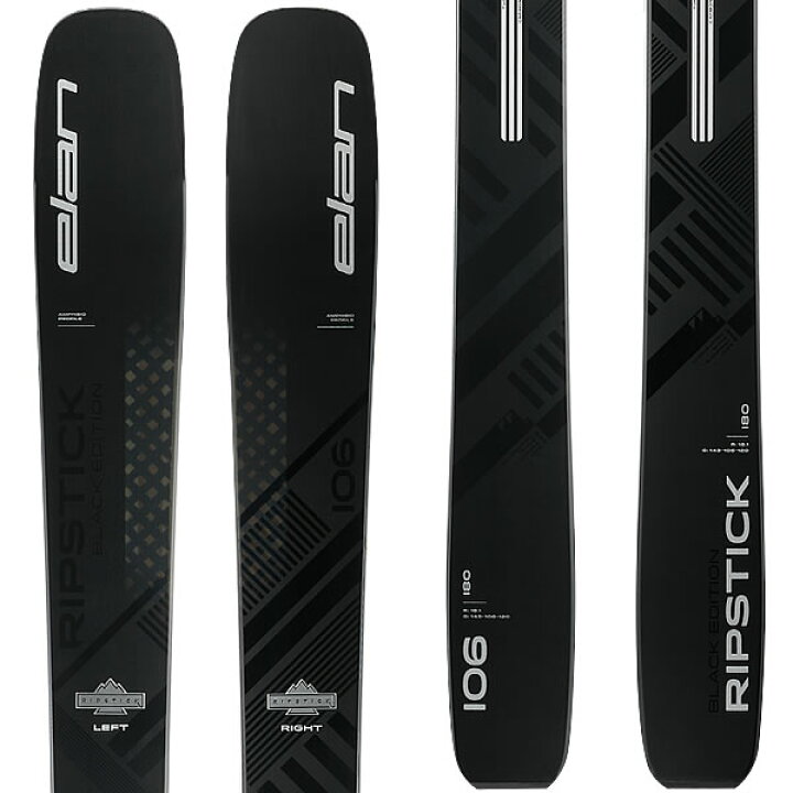 楽天市場】エラン スキー板 2024 RIPSTICK 106 Black Edition スキー板 