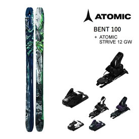 アトミックスキー板 2024 BENT 100 ベント (23-24 2024) + 24 アトミック STRIVE 12 GW 100mm ブレーキ ATOMIC 【L2】【代引不可】【w12】