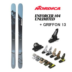 ノルディカ スキー板 nordica ENFORCER 104 (23-24 2024) + 24 マーカー GRIFFON 13 ID 110mm ブレーキ【L2】【代引不可】【w20】