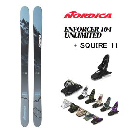 ノルディカ スキー板 nordica ENFORCER 104 (23-24 2024) + 24 マーカー SQUIRE 11 ID 110mm ブレーキ【L2】【代引不可】【w12】