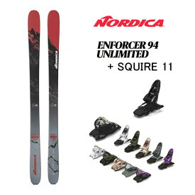 ノルディカ スキー板 nordica ENFORCER 94 (23-24 2024) + 24 マーカー SQUIRE 11 ID 100mm ブレーキ【L2】【代引不可】【w20】