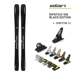 y279:59܂Ł3000~ȏ300~OFFN[|zG XL[ 2024 RIPSTICK 106 Black Edition (23-24 2024) + 24 }[J[ GRIFFON 13 ID 110mm u[L elan ski {Ki yL2zyszyw28z