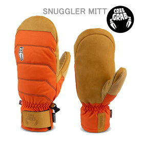 処分価格！！クラブグラブ グローブ SNUGGLER MITTEN / ORANGE CONTRAST (23-24 2024)CRABGRAB スノーボード グローブ ミトン【C1】