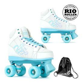 RIO ROLLER クワッドスケート LUMINA White-Blue RIO240/245 ローラースケート 【smtb-k】[%OFF]【楽ギフ_包装】【w07】