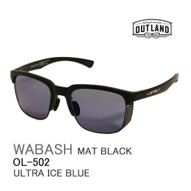 OUTLAND 偏光サングラス OL-502 WABASH MAT BLACK / ULTRA ICE BLUE アウトランド 山本光学 偏光サングラス 釣り フィッシング 【C1】【K1】【w08】