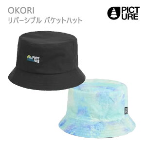 �s�N�`���[ OKORI 2in1 ���o�[�V�u�� �o�P�b�g�n�b�g Black Pool Print (picture organic clothing)�yN1�z�yC1�z