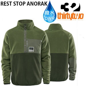 【27日9:59まで★3000円以上で300円OFFクーポン】THIRTYTWO 32 24-25 スノーボードウェア メンズ 撥水アパレル REST STOP ANORAK サーティーツー【スノーボード・ウエア・スノボー用品】【C1】【w12】