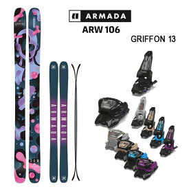 アルマダ スキー板 エーアールダブル 106 ARMADA ARW 106+ 25 マーカー GRIFFON 13 110mmブレーキ (24-25 2025)日本正規品【L2】【代引不可】