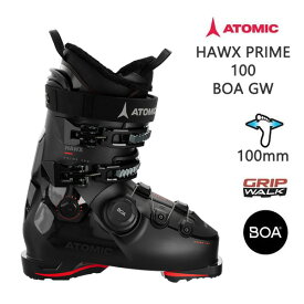 【11日1:59まで★3000円以上で300円OFFクーポン】アトミック スキーブーツ BOA ATOMIC HAWX PRIME 100 BOA GW / Black / Red (24-25 2025）