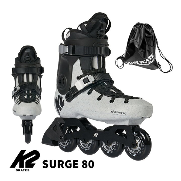 楽天市場】K2 インラインスケート 大人 2024 SURGE 80 Gray ハード 