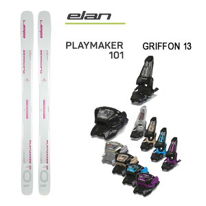 エラン スキー板 (24-25 2025) PLAYMAKER 101 + 25 マーカー GRIFFON 13 100mmブレーキ elan ski 【L2】【代引不可】【w12】