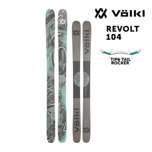 フォルクル フリースタイルスキー 2025 VOLKL REVOLT 104 スキー板 単品 (板のみ) V2410152000 (24-25 2025) 日本正規品 【L2】【代引き不可】【w13】