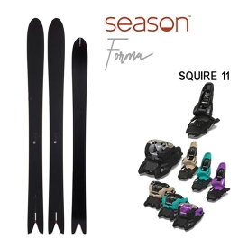 【7/19-25に3000円以上で300円OFFクーポン】season eqpt. スキー板 2025 FORMA フォーマ (24-25 2025) + 25 マーカー SQUIRE 11 + 120mmブレーキ シーズン 日本正規品 【L2】【代引不可】【w34】
