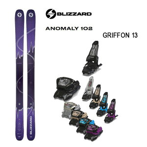 ブリザード スキー板 (24-25 2025) ANOMALY 102 + 25 マーカー GRIFFON 13 110mmブレーキ blizzard ski 【L2】【代引不可】【w13】