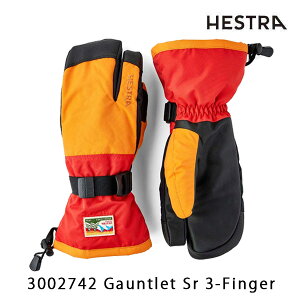 wXg O[u 3tBK[ Kgbg VjA Orange Light Red ( 3002742 510550 ) HESTRA Gauntlet Sr 3-Finger ( 24-25 2025 ) yC1zyw27z