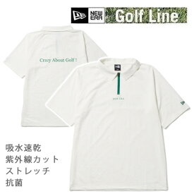 ニューエラ ゴルフウェア 半袖 スキッパー ポロシャツ Seersucker オフホワイト (14391489) 吸汗・速乾　涼しい NEWERA 日本正規品