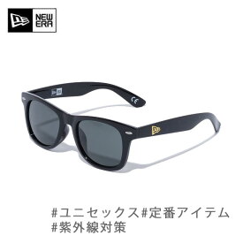 ニューエラ サングラス ウェリントン スクエア シャイニーブラック グリーングレーレンズ (14518153) NEWERA【K1】