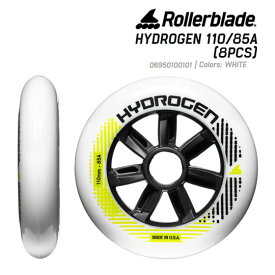 【1/9まで★3000円以上で300円OFFクーポン】ローラーブレード インラインスケート スペアウィール HYDROGEN 110mm 85A 8pcs (06635400101) ROLLERBLADE【C1】