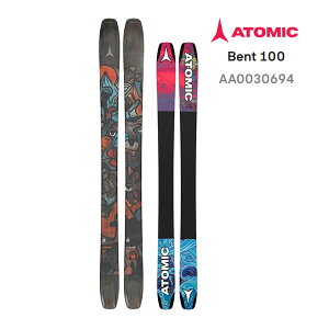 【27日9:59まで★3000円以上で300円OFFクーポン】アトミック スキー板 2026 BENT 100 スキー板 単品 (板のみ) AA0030694 ベント 25-26 atomic ski 日本正規品 【L2】【代引不可】【w11】