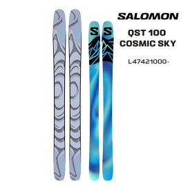 【5/26まで★3000円以上で300円OFFクーポン】サロモン スキー板 2027 QST 100 COSMIC SKY スキー板 単品 (板のみ) キューエスティー salomon ski 26-27 日本正規品 【L2】【代引不可】
