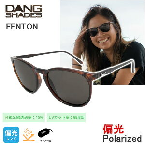 �y5/26�܂Ł�3000�~�ȏ��300�~OFF�N�[�|���z[���K�i �������b�s���O��]DANG SHADES �_���V�F�C�f�B�[�Y �T���O���X �Ό������Y FENTON TORTOISE Matte x BLACK SMOKE POLARIZED(VIDG00427)�yC1�z