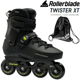 ローラーブレード インラインスケート 大人 TWISTER XT Black-Lime 072210001A1 ユニセックス ツイスターXT ROLLERBLADE【w23】