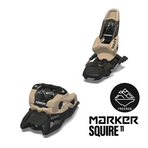 マーカー ビンディング SQUIRE 11 ブラック×タン MARKER スクワイヤ (25-26 2026) フリーライド フリースタイル スキービンディング【w12】