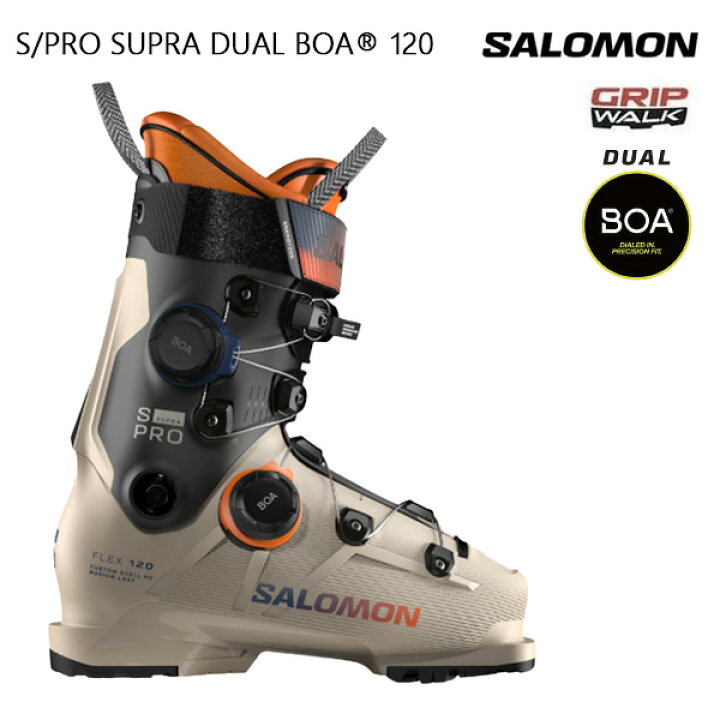 楽天市場】サロモン スキーブーツ SALOMON S/PRO SUPRA DUAL BOA 120 
