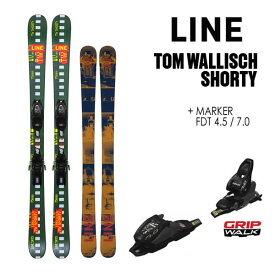 LINE スキー板 ジュニア 2026 WALLISCH SHORTY + マーカー FDT 調整式 JRビンディング付 (スキーセット) 25-26 ラインスキー 日本正規品【L2】【代引不可】